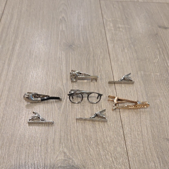 Set Of 7 Tie Clips